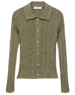 Mango Cotillon Ribbed Cardigan