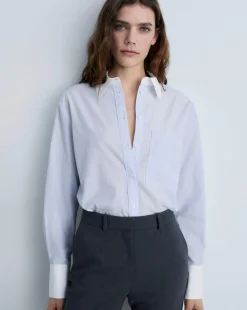 Mango Cotton Blend Hamburg Shirt