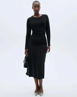 Mango Cotton Midi Dress