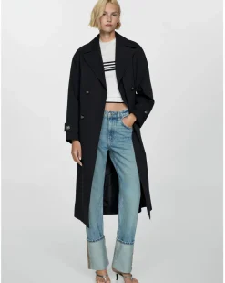 Mango Double Breasted Trench Coat