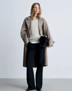 Mango Double Breasted Wool Coat