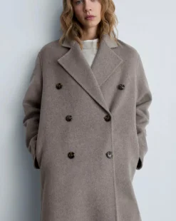 Mango Double Breasted Wool Coat