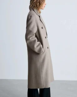 Mango Double Breasted Wool Coat