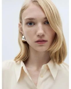 Mango Ideale Cream Shirt