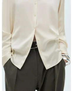 Mango Ideale Cream Shirt