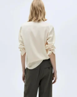 Mango Ideale Cream Shirt