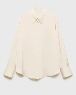 Mango Ideale Cream Shirt