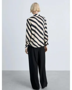 Mango Ideale Satin Print Shirt