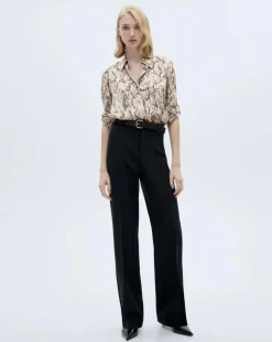 Mango Ideale Snake Print Shirt