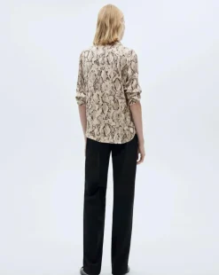 Mango Ideale Snake Print Shirt