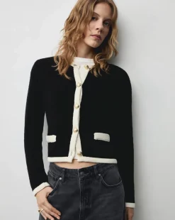 Mango Knitted Button Jacket