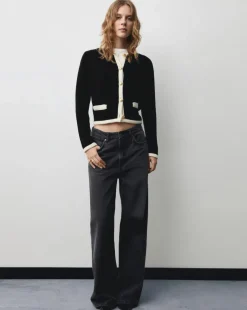 Mango Knitted Button Jacket