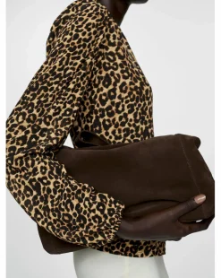 Mango Leopard Print Blouse