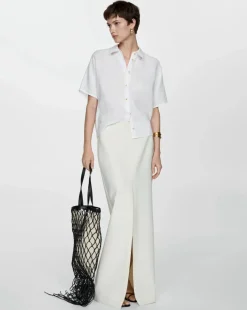 Mango Linen Button Up Shirt