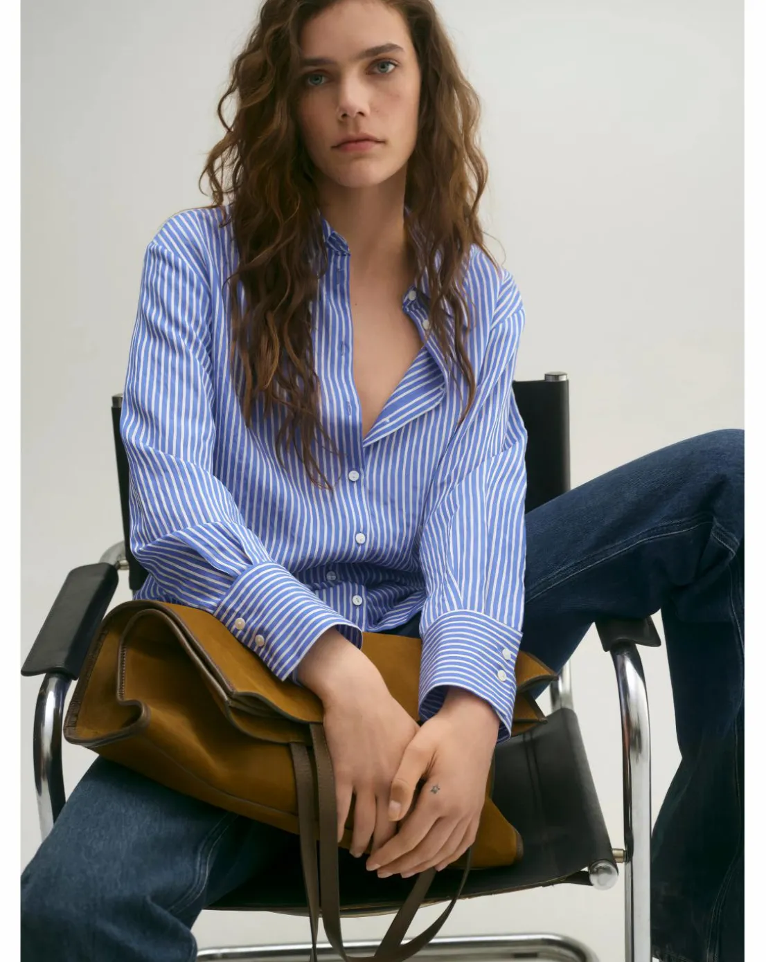 Mango Nina Striped Shirt
