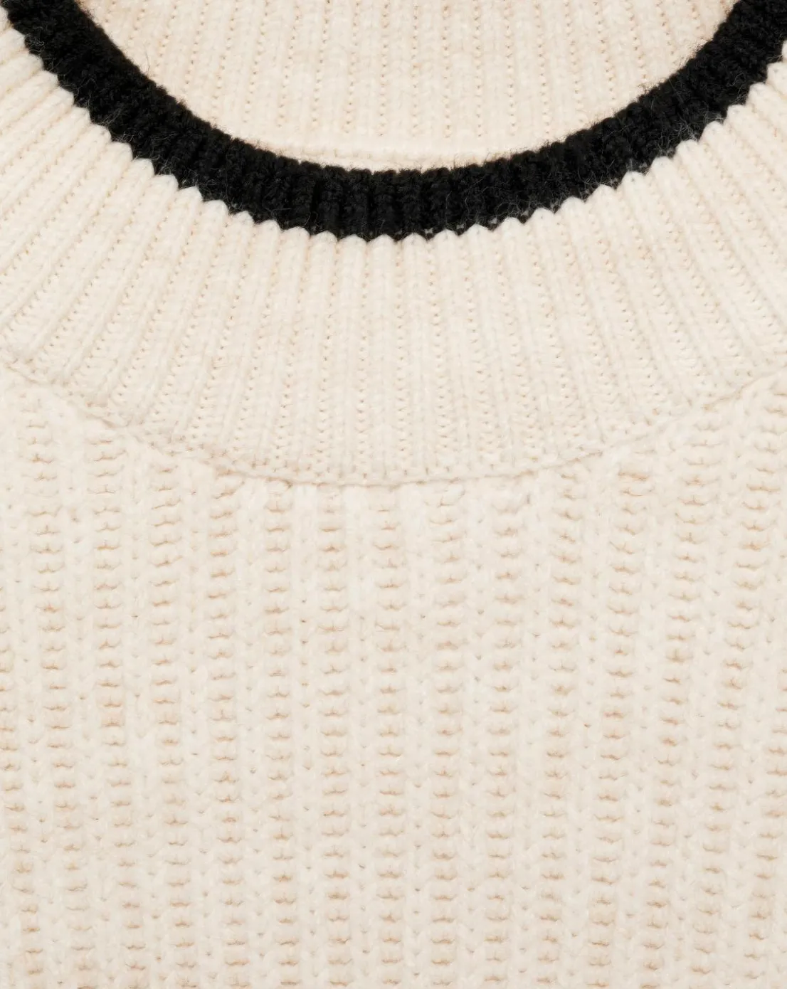 Mango Perkins Neck Plaza Sweater