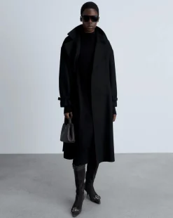 Mango Perkins-Neck Knitted Dress