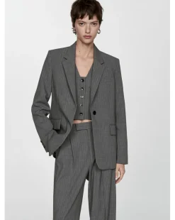 Mango Pin Stripe Blazer