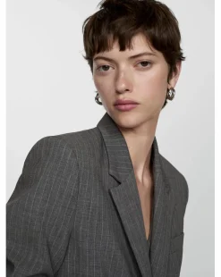 Mango Pin Stripe Blazer