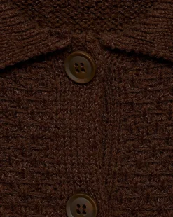 Mango Polo Neck Knitted Choco Jacket
