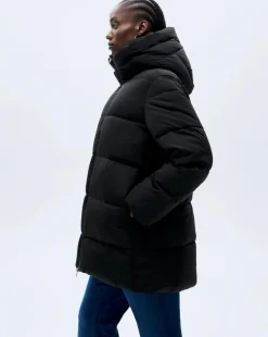 Mango Quilted Anorak Puffer with Hood