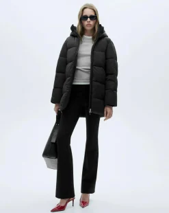 Mango Quilted Anorak Puffer with Hood