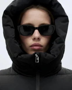 Mango Quilted Anorak Puffer with Hood