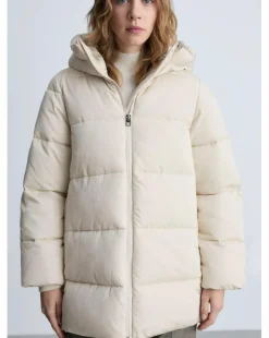 Mango Quilted Anorak Puffer with Hood