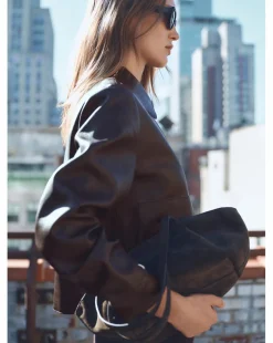 Mango Sabina Faux Leather Jacket