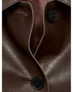 Mango Sabina Faux Leather Jacket