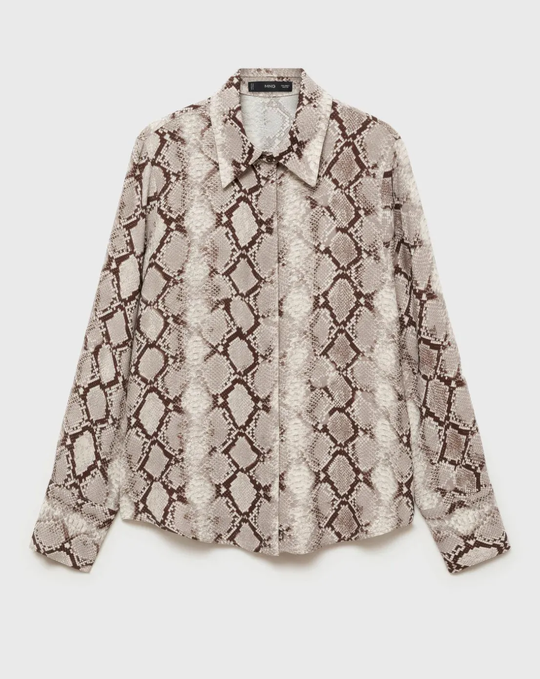 Mango Serpi Snake Print Shirt