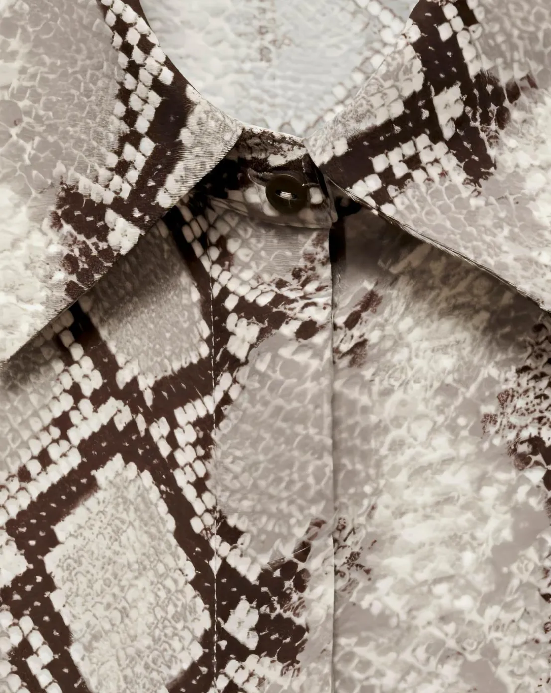 Mango Serpi Snake Print Shirt