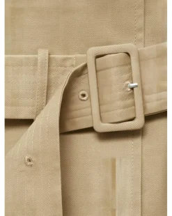 Mango Tie Waist Trench Coat