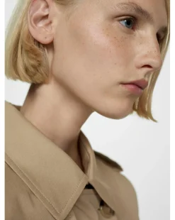 Mango Tie Waist Trench Coat