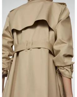 Mango Tie Waist Trench Coat