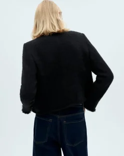 Mango Tweed Jacket with Jewel Buttons