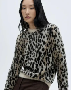 Mango Wild Animal Print Sweater