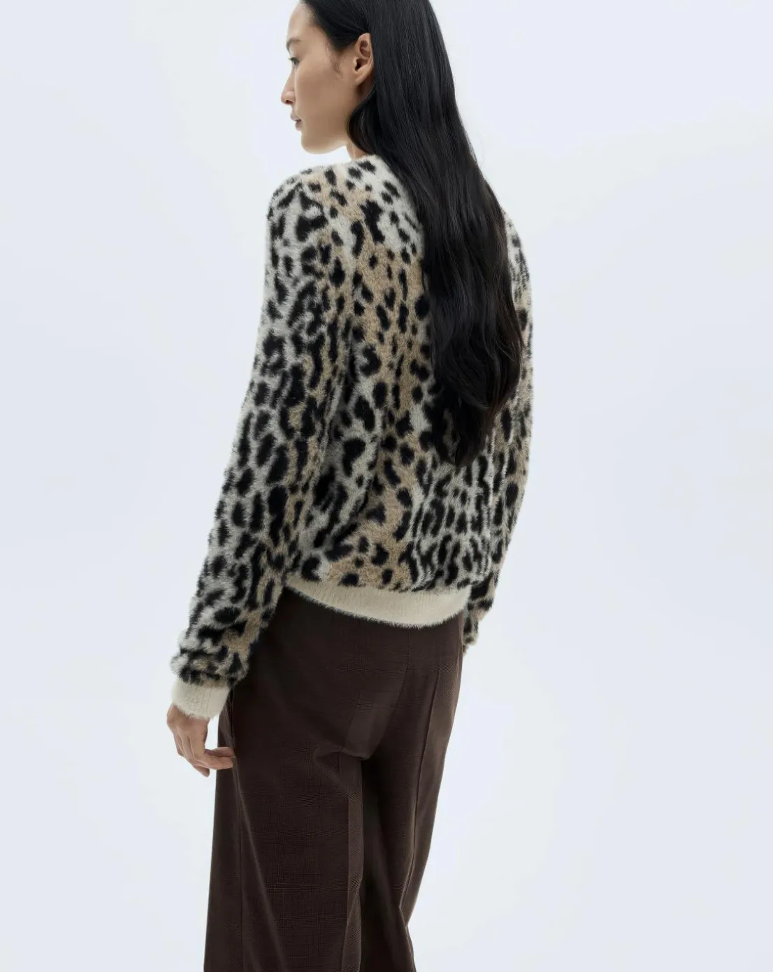 Mango Wild Animal Print Sweater