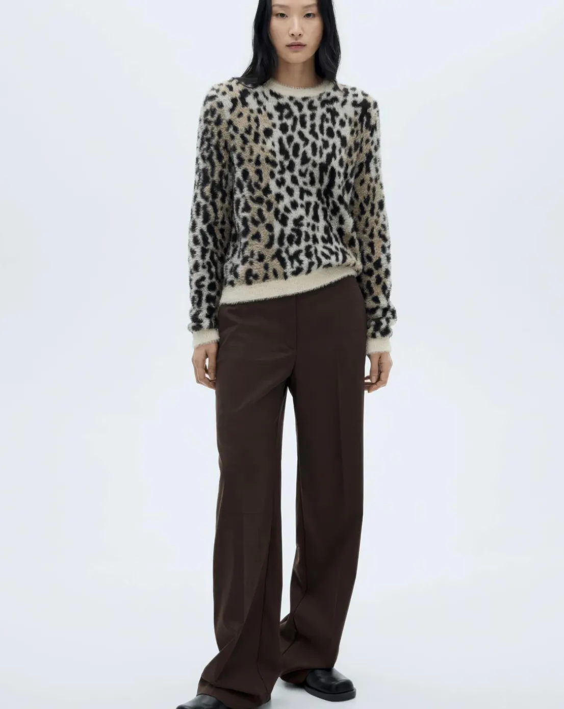 Mango Wild Animal Print Sweater