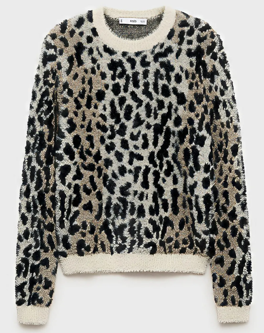 Mango Wild Animal Print Sweater