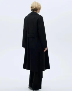 Mango Wool Coat with Tie Waist