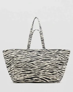 Mango Zebra Tote Bag