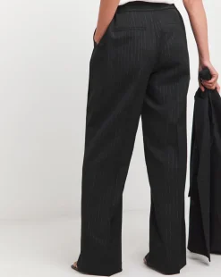 Metallic Thread Wide Leg Trouser
