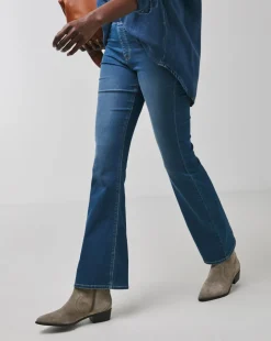 Mid Blue Stretch Bootcut Jeggings