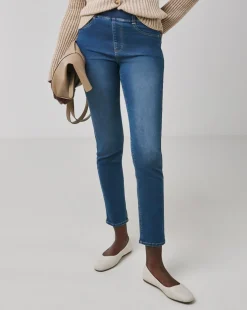 Mid Blue Stretch Slim Leg Jeggings