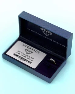 Moissanite 9CT Gold 3 Stone Ring
