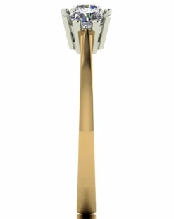 Moissanite 9CT Gold 3 Stone Ring