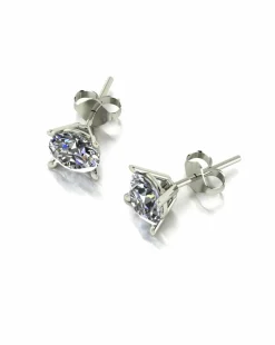 Moissanite 2ct Total 9ct gold Stud Earrings