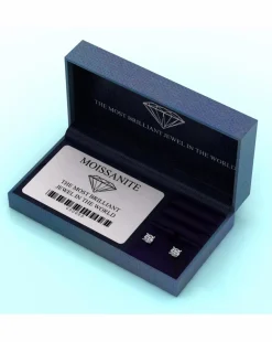 Moissanite 2ct Total 9ct gold Stud Earrings