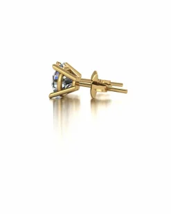 Moissanite 2ct Total 9ct gold Stud Earrings